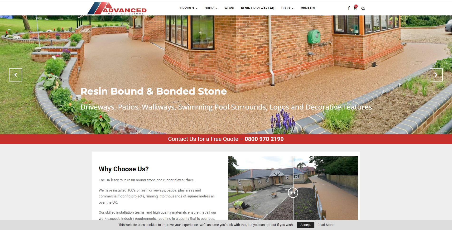 Website Instalator covoare de piatra in UK